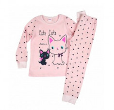 Pijama pentru fetite-ATUT A-7663R, Roz foto