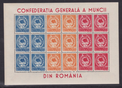 1947 - CGM - LP209a - minicoala - bloc de sase serii - MNH foto