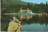 CARTE POSTALA TUSNAD LACUL CIUCAS 1968, Circulata, Fotografie