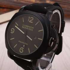 Ceas Nou Barbatesc Panerai - Curea Piele Neagra, Quartz, Analog foto