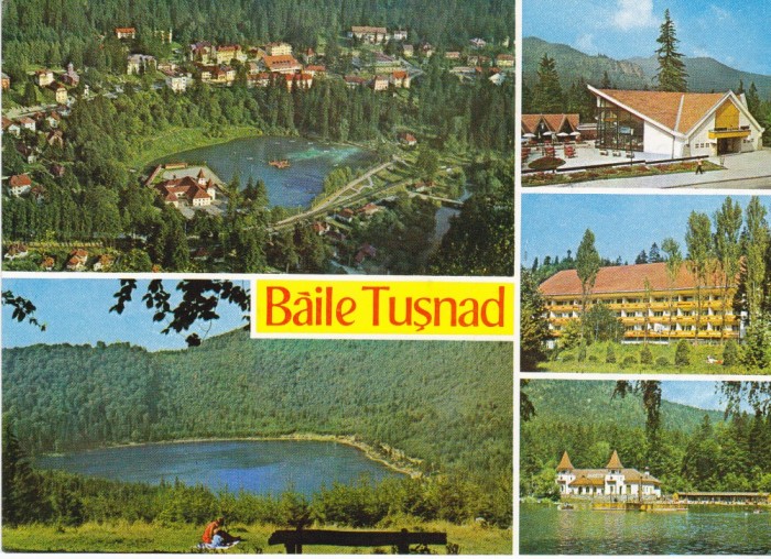 CARTE POSTALA TUSNAD BAI 2 1973