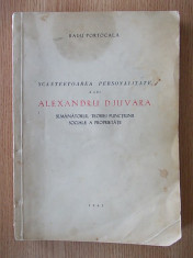 SCANTEETOAREA PERSONALITATE A LUI ALEXANDRU DJUVARA- RADU PORTOCALA, 1943 foto