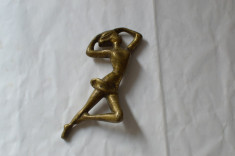 Dansatoare veche statueta de alama/bronz foto