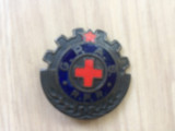 Insigna G.P.A.S. gata pentru apararea sanitara gpas crucea rosie RPR romania, Romania de la 1950