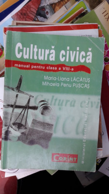 CULTURA CIVICA CLASA A VIII A -LACATUS ,PUSCAS foto