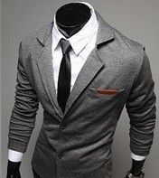 Sacou slim fit cardigan barbati foto