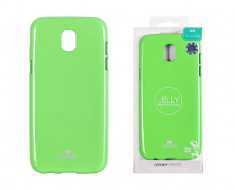 Husa silicon Jelly Mercury Samsung Galaxy J5 2017, verde lime foto