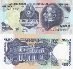 Uruguay 1987 50 New Pesos UNC foto