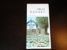 Delta Dunarii, Romania - Pliant turistic in limba romana, cu harta foto