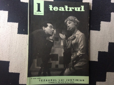 Teatrul revista ianuarie nr. 1 anul X an 1965 RPR cultura teatru arta ilustrata foto