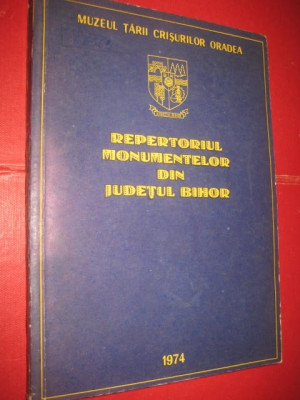 Repertoriul Monumentelor Bihor, marimi 24_17 cm, 100 pagini. foto