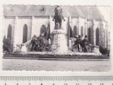 Bnk foto - Cluj - Monumentul Matias Corvin - 1969, Alb-Negru, Romania de la 1950, Cladiri