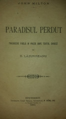 JOHN MILTON ? B. LAZUREANU ? PARADISUL PIERDUT foto