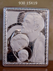 Icoana de Argint Sfanta Familie, 15X18cm,Cod Produs:817 foto