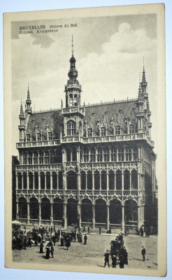 Carte postala veche Belgia- Postkarte - Brussel Bruxelles Konigshause foto