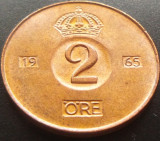 Cumpara ieftin Moneda 2 ORE - SUEDIA, anul 1965 * cod 4144 = A.UNC, Europa