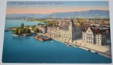 Carte postala veche Elvetia- Postkarte - M&uuml;nchen gegen S&uuml;den mit den Alpen