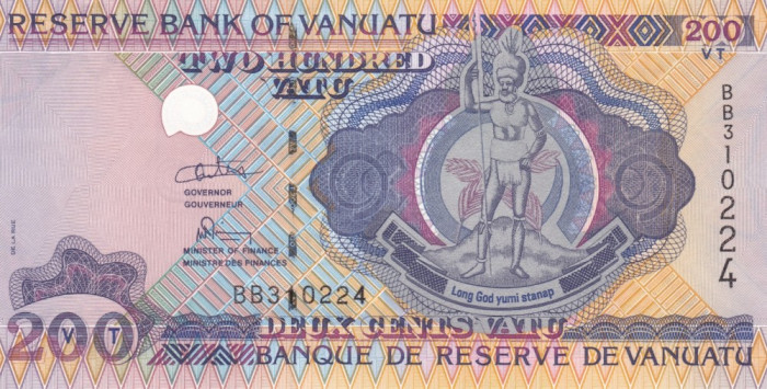 Vanuatu 200 Vatu 2012 UNC