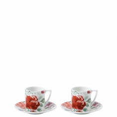 Set 2 cesti cu farfurii cafea Jasper Conran Floral foto