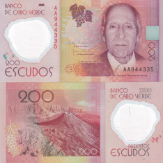 Capul verde 200 Escudos 2014 UNC foto