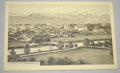 AK - CP- Germania- Postkarte - Traunstein mit Gebirgspanorama foto