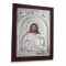 Iisus Hristos, 18X24cm, Argintie cu Rama Maro, Dreptunghiulara,Cod Produs:931