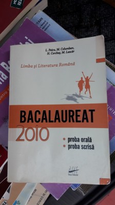 LIMBA SI LITERATURA ROMANA BACALAUREAT PROBA ORALA SI SCRISA -LASCAR ,PAICU foto