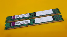 Kit 2GB DDR3 Desktop,1GBx2,Brand Kingston,1333Mhz,CL9,Single Sided foto