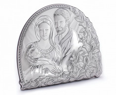 Icoana Argint Sfanta Familie, 6 X 6 cm,Cod Produs:832 foto
