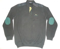 BLUZA 3XL BARBATI NEAGRA MANECA LUNGA GULER 100% BUMBAC GROS IARNA TOAMNA