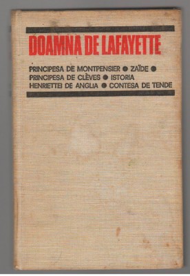 (C7794) PRINCIPESA DE MONTPENSIER, CLEVES, ZAIDE... DE DOAMNA DE LAFAYETTE foto