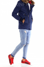 Geaca iarna bleumarin - geaca barbati - geaca slim fit COLECTIE NOUA 9198 foto