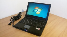 Netbook MSI Mega Book S270 2gb ram video Ati 128 bat 2ORE laptop display 12 inch foto