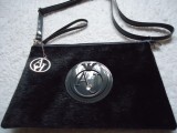 Geanta Dama Plic Borseta Blana Piele Eco Gri Umar/Sold Mini Eleganta Trendy Cadou Femei