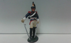 Soldat din plumb pictat manual - SERGENT CUIRASSIER FRANCE 1806 scara 1:32 foto