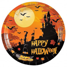 Farfurii 18 cm Happy Halloween, Radar 52993, set 10 bucati foto