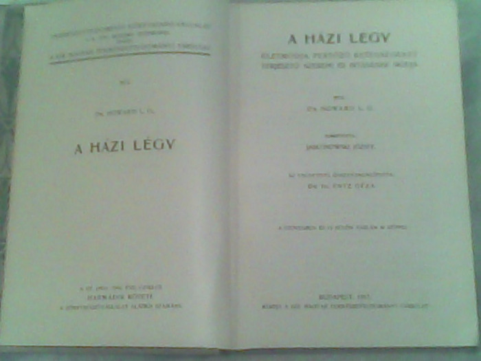 A hazi legy (musca de casa)-Dr.Howard L.O