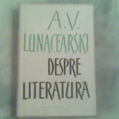 Despre literatura-A.V.Lunacearski