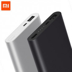 Power bank Original Xiaomi 2 10000 mAh QUICK CHARGE SILVER BLACK NOU SIGILAT foto