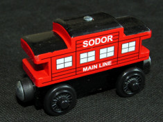 Thomas and Friends ? Wooden Railway ? SODOR LINE CABOOSE r ? Magnet Vagon ? 2012 foto