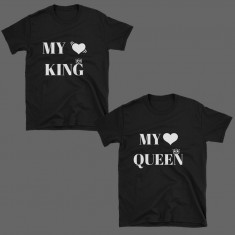 Tricou - My king &amp;amp; My Queen (SET) foto