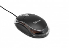 Mouse optic SPACER SPMO-080, 800dpi, LED albastru, USB (SPMO-080) foto