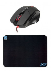 Mouse A4Tech Bloody V7m Gaming cu mousepad 200mp foto