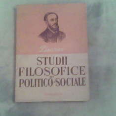 Studii filozofice si politico sociale-D.I.Pisarev