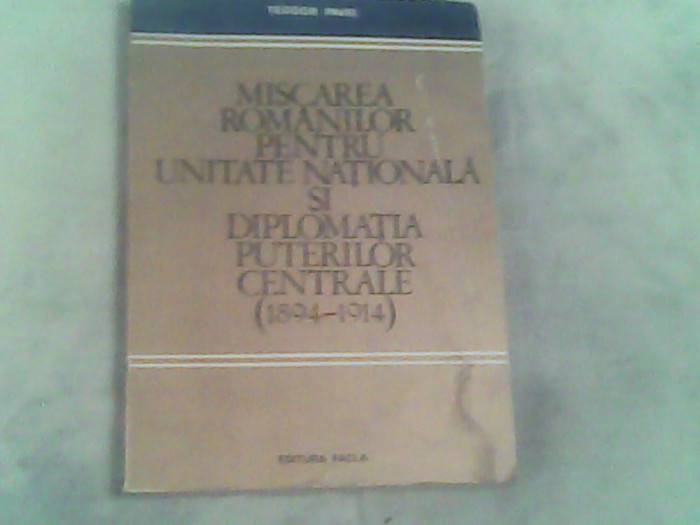 Miscarea romanilor pentru unitate nationala si diplomatia puterilor centrale(II)