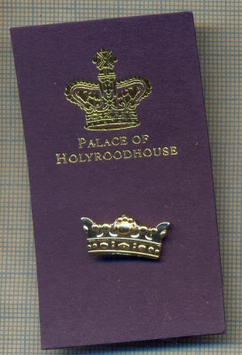 ZET1372 INSIGNA -PHH CROWN PIN BADGE -PALACE OF HOLYROODHOUSE foto