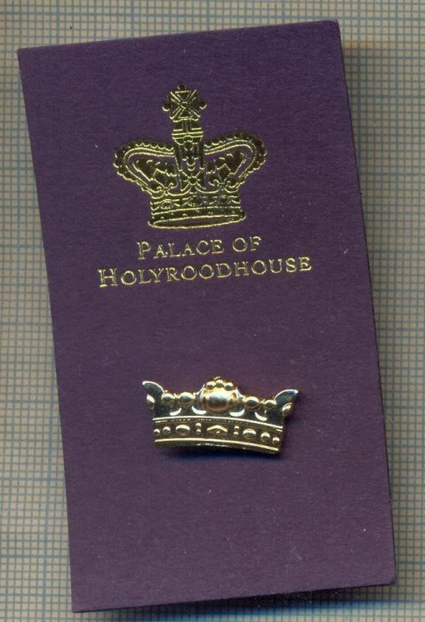 ZET1372 INSIGNA -PHH CROWN PIN BADGE -PALACE OF HOLYROODHOUSE