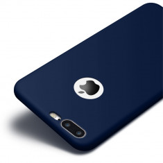 Carcasa protectie spate CAFELE din silicon pentru iPhone 7 Plus / iPhone 8 Plus, albastra foto