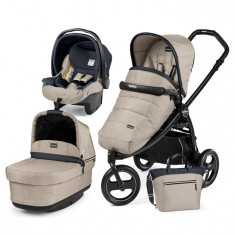 Carucior 3 In 1, Peg Perego, Book Scout, Matt Black, Pop-Up Elite foto