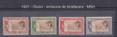 1907 - OBOLUL - emisiune de binefacere - LP 65- serie completa - MNH foto